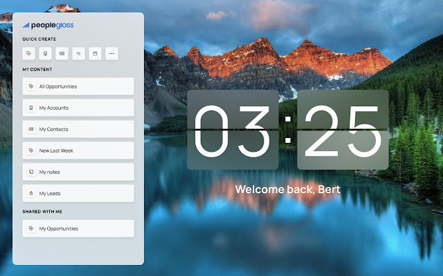 PeopleGlass by People.ai  from Chrome web store to be run with OffiDocs Chromium online