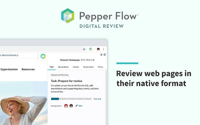 Pepper Flow Digital Review  from Chrome web store to be run with OffiDocs Chromium online