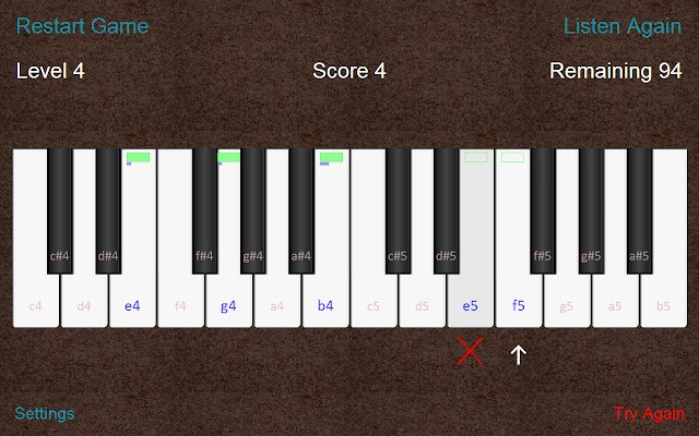 Perfect Pitch Game dari toko web Chrome untuk dijalankan dengan OffiDocs Chromium online