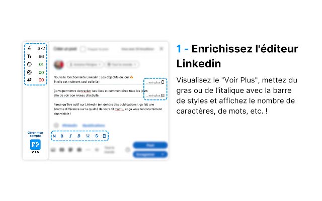 PerfectPost: makes Linkedin 10x better  from Chrome web store to be run with OffiDocs Chromium online