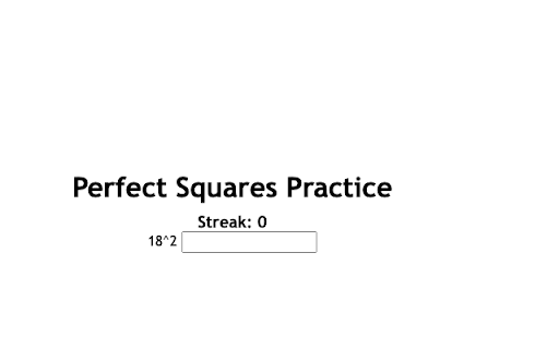 Perfect Squares Practice  from Chrome web store to be run with OffiDocs Chromium online