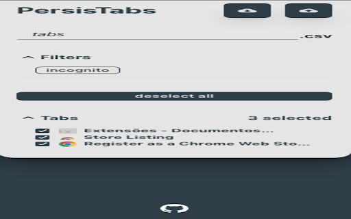 PersisTabs  from Chrome web store to be run with OffiDocs Chromium online