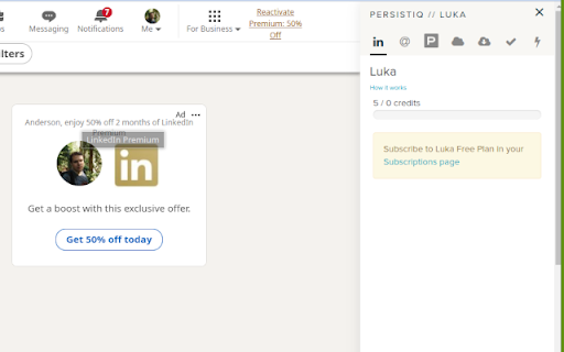 PersistIQ  from Chrome web store to be run with OffiDocs Chromium online