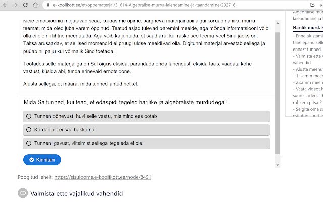 Personaalse õpiraja korjamise teenus  from Chrome web store to be run with OffiDocs Chromium online
