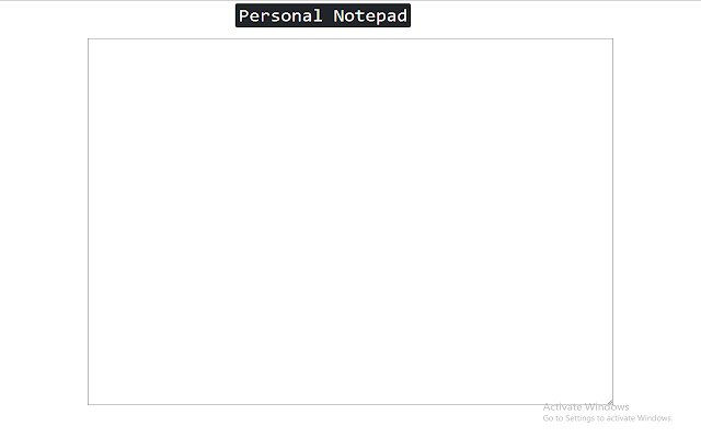 Personal Notepad  from Chrome web store to be run with OffiDocs Chromium online