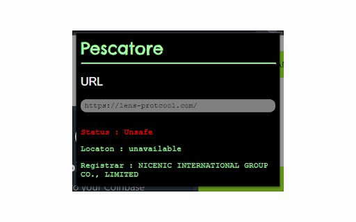 Pescatore  from Chrome web store to be run with OffiDocs Chromium online