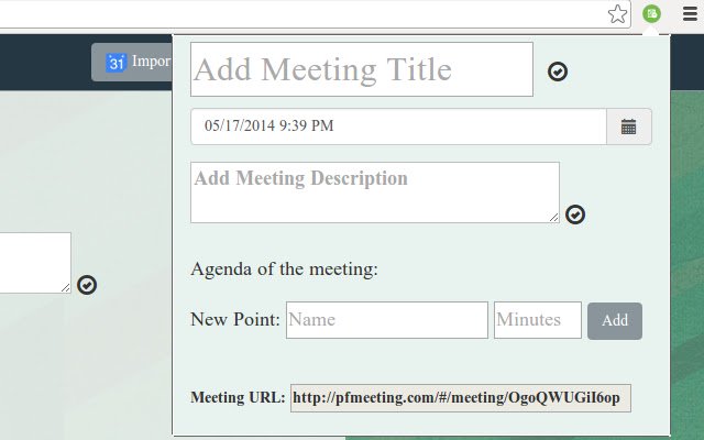 PFMeeting  from Chrome web store to be run with OffiDocs Chromium online