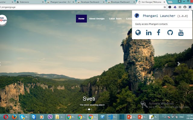 Phangani Launcher  from Chrome web store to be run with OffiDocs Chromium online