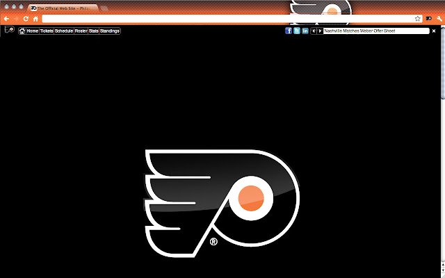 Tema Philadelphia Flyers da Chrome Web Store será executado com OffiDocs Chromium online