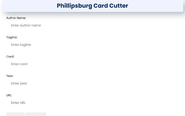 Phillipsburg Card Cutter  from Chrome web store to be run with OffiDocs Chromium online