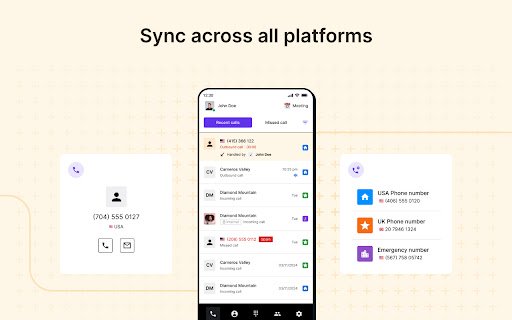 PhoneHQ Click to Call  from Chrome web store to be run with OffiDocs Chromium online