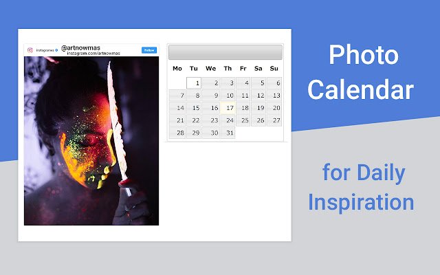 Le calendrier photo 2020 de la boutique en ligne Chrome sera exécuté avec OffiDocs Chromium en ligne