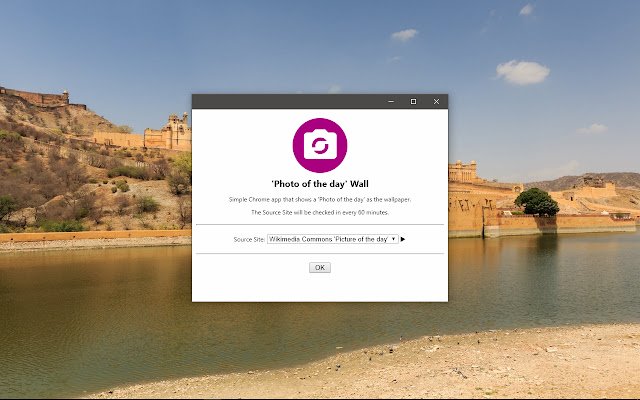 Photo of the day Wall  from Chrome web store to be run with OffiDocs Chromium online