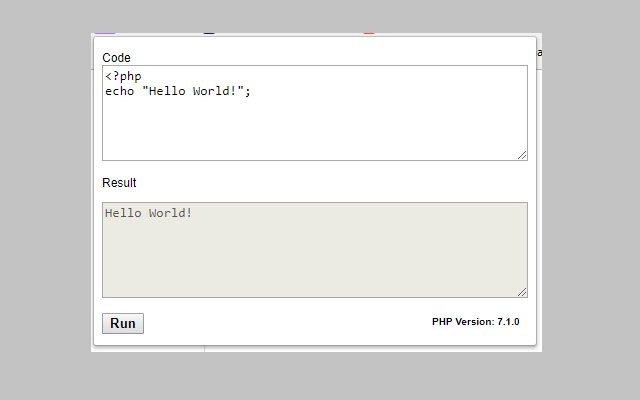 क्रोम वेब स्टोर से PHP बॉक्स को ऑनलाइन ऑफीडॉक्स क्रोमियम के साथ चलाया जाएगा