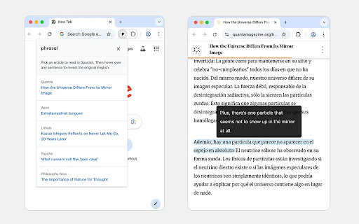 Phrasal  from Chrome web store to be run with OffiDocs Chromium online