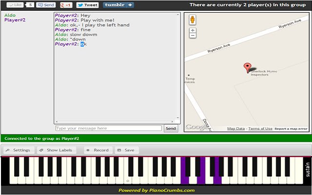 ক্রোম ওয়েব স্টোর থেকে PianoChat OffiDocs Chromium-এর সাথে অনলাইনে চালানো হবে