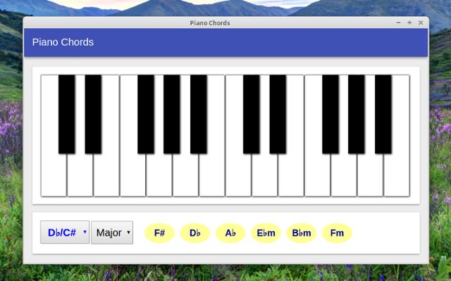Piano Chords  from Chrome web store to be run with OffiDocs Chromium online