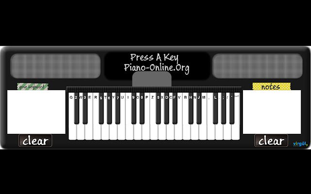 Piano OnlineVirtual Piano App מחנות האינטרנט של Chrome להפעלה עם OffiDocs Chromium באינטרנט