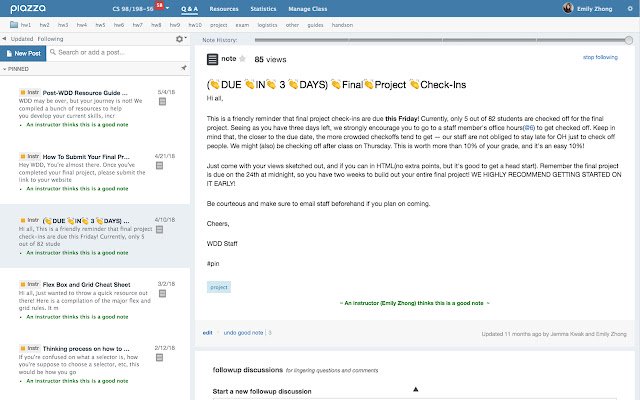 Piazza, But Prettier  from Chrome web store to be run with OffiDocs Chromium online
