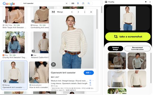Pickify  from Chrome web store to be run with OffiDocs Chromium online