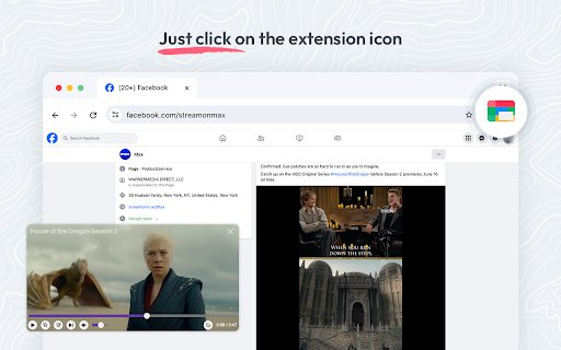Picture in Picture Floating player  from Chrome web store to be run with OffiDocs Chromium online