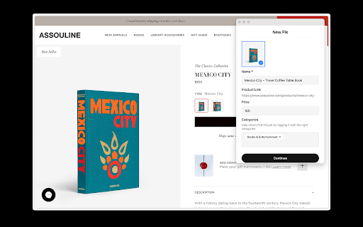 Pik Extension  from Chrome web store to be run with OffiDocs Chromium online