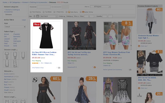 PinAli PinIt-Schaltfläche für AliExpress-Bilder aus dem Chrome-Webshop zur Ausführung mit OffiDocs Chromium online