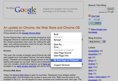 Pinboard directamente desde la tienda web de Chrome para ejecutarse con OffiDocs Chromium en línea