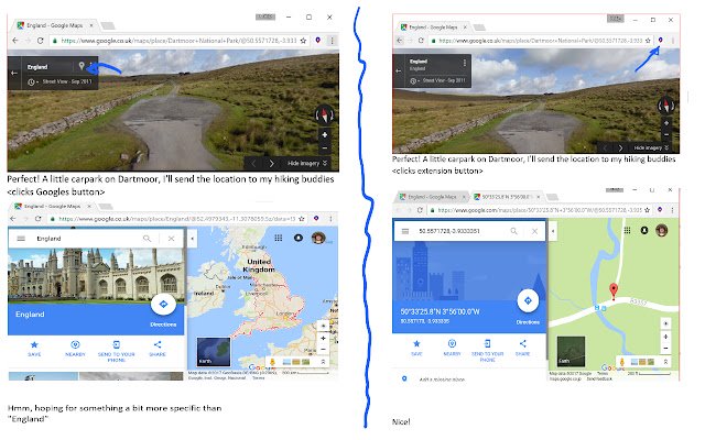 Pin Dropper для Street View из интернет-магазина Chrome будет запускаться с помощью онлайн-версии OffiDocs Chromium