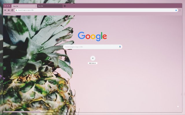 Ananas op roze uit de Chrome-webwinkel voor gebruik met OffiDocs Chromium online