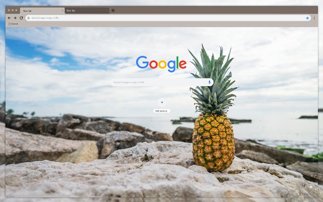 Chrome 网上商店的《Pineapple on the rock》将通过 OffiDocs Chromium 在线运行