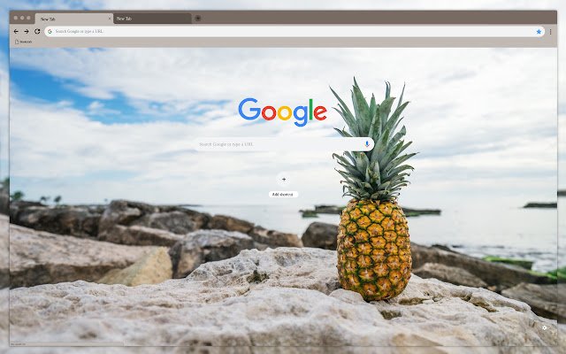 Abacaxi com gelo da loja on-line do Chrome será executado com OffiDocs Chromium online