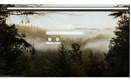 Pine trees and fog  from Chrome web store to be run with OffiDocs Chromium online