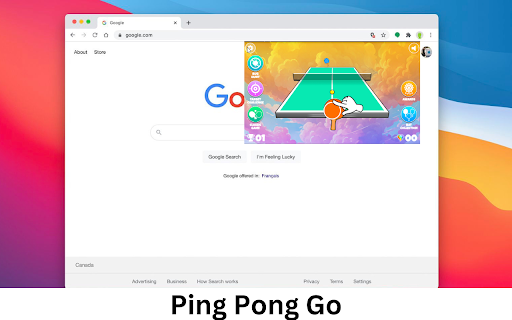 Ping Pong Go  from Chrome web store to be run with OffiDocs Chromium online