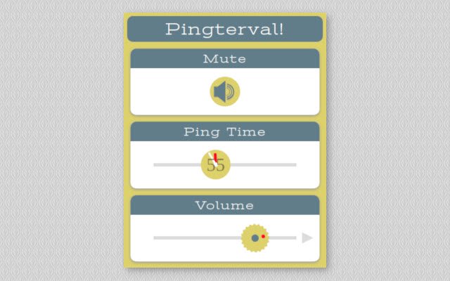 Pingterval!  from Chrome web store to be run with OffiDocs Chromium online