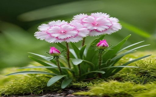 Pink and white flower cluster wallpaper  from Chrome web store to be run with OffiDocs Chromium online