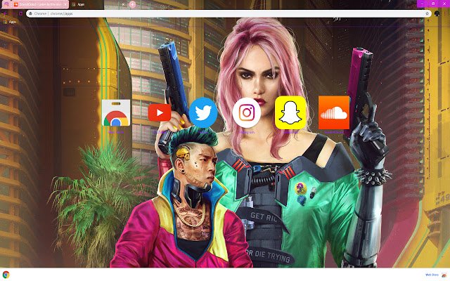 PINK GIRL | Cyberpunk 2077 (Video Game)  from Chrome web store to be run with OffiDocs Chromium online