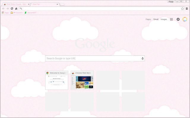 Pink Glitter Clouds  from Chrome web store to be run with OffiDocs Chromium online
