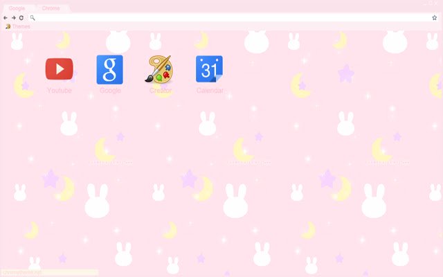 Pink Moon Bunny  from Chrome web store to be run with OffiDocs Chromium online