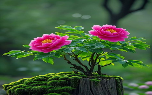 Pink peony wallpaper  from Chrome web store to be run with OffiDocs Chromium online