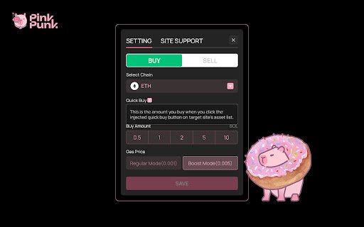 PinkPunk  from Chrome web store to be run with OffiDocs Chromium online