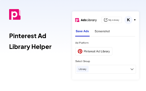 Pinterest Ad Save and Creative Helper from Chrome web store to be run with OffiDocs Chromium online Pinterest Ad Save and Creative Helper from Chrome web store to be run with OffiDocs Chromium online