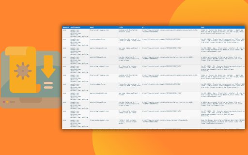 Pinterest Email Scraper  from Chrome web store to be run with OffiDocs Chromium online