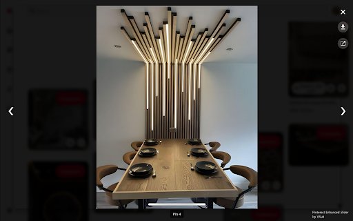 Pinterest Enhanced Slider by VStat  from Chrome web store to be run with OffiDocs Chromium online