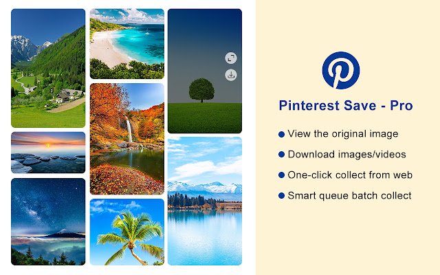 Pinterest Save Pro מחנות האינטרנט של Chrome להפעלה עם OffiDocs Chromium באינטרנט