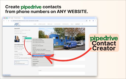 Pipedrive Contact Creator  from Chrome web store to be run with OffiDocs Chromium online