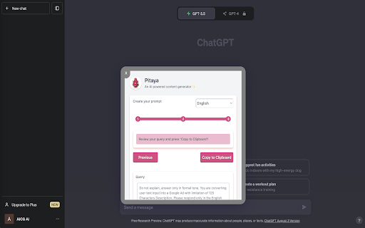 Pitaya  from Chrome web store to be run with OffiDocs Chromium online
