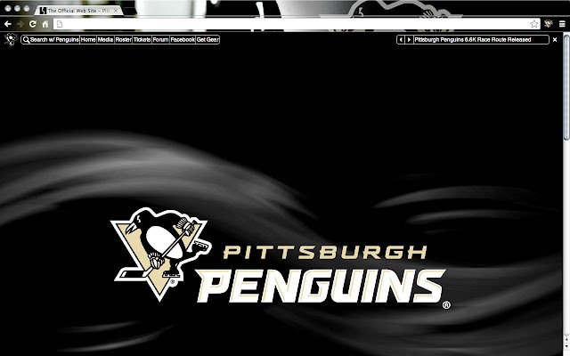 Motyw Pittsburgh Penguins ze sklepu internetowego Chrome można uruchamiać w trybie online za pomocą OffiDocs Chromium