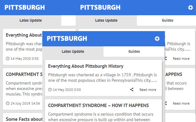 Pittsburgh Update Latest News  from Chrome web store to be run with OffiDocs Chromium online