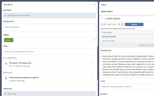 Pivotal Tracker Styler  from Chrome web store to be run with OffiDocs Chromium online
